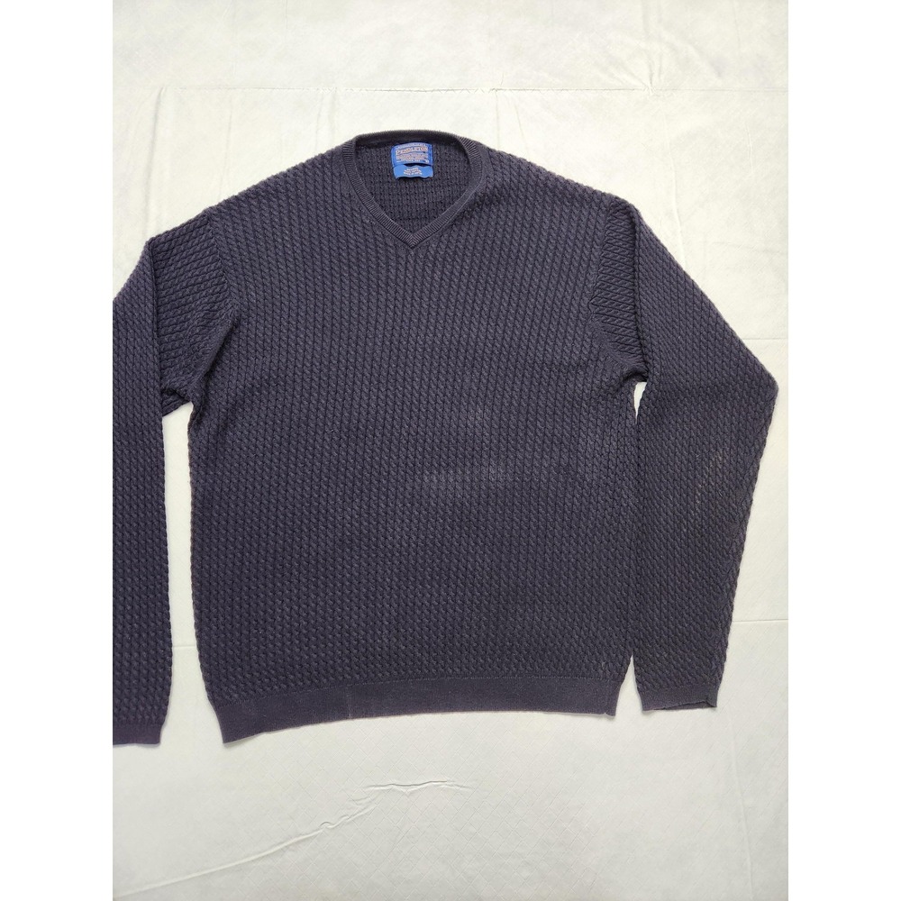 Pendleton Sweater Mens Large Textured Knit‎ Pullover Made in Japan